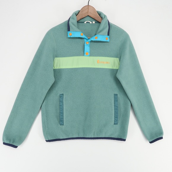 Cotopaxi Teca Fleece Pullover Womens Small Blue 1/4 Snap Outdoor Casual - Picture 1 of 7